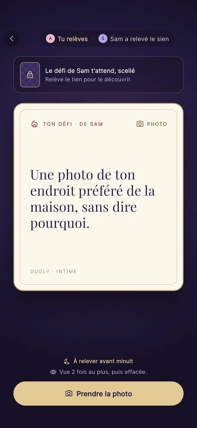 Le défi de Sam, à relever en photo : « Une photo de ton endroit préféré de la maison, sans dire pourquoi. »